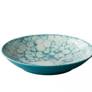 Diep Bord Turquoise 25,5cm Bubbles QU90101
