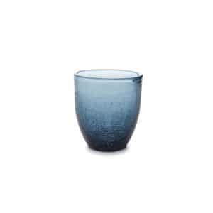 Glas 0.25l Blauw Crackle 169110