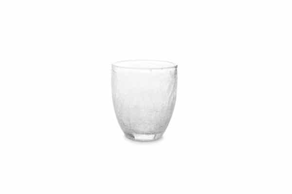 Glas 0.25l Transparant Crackle 169120