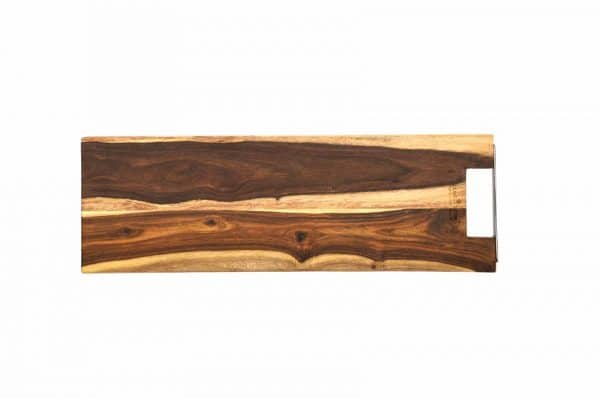 houten plank Pure Rose Wood Serveerplank Met Metalen Handvat Recht 59 Cm RS1059 2