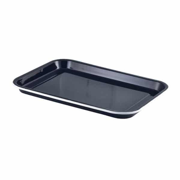 Foodtray Emaille, emaille foodtray Zwart Wit By HIP Tafelen 942933bk 0