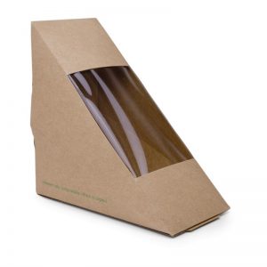 Composteerbare kraft sandwichboxen Vegware Composteerbare Kraft Sandwichboxen 2