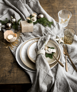 Kerst workshop keramiek,gedekte tafel theelicht