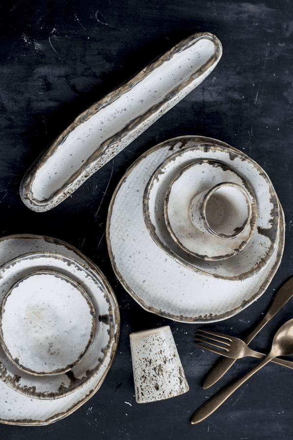 kieviet handgemaakt servies, keramiek, serviesgoed, gedekte tafel, hip tafelen