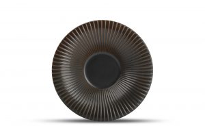 Diep Bord 26xH5,5cm Gestreept Silver Brass 604807 2