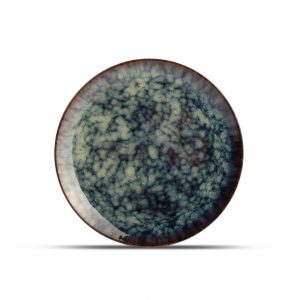 Plat bord 20cm blauw Hazy
