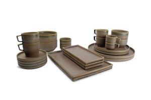 Schotel 14xH1,5cm voor kop 20cl brown Structo