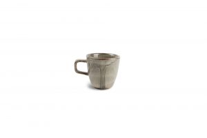 Mokkakop 9cl Grey Ceres, espresso kop, sterke koffie, klein kopje, grijs, porselein