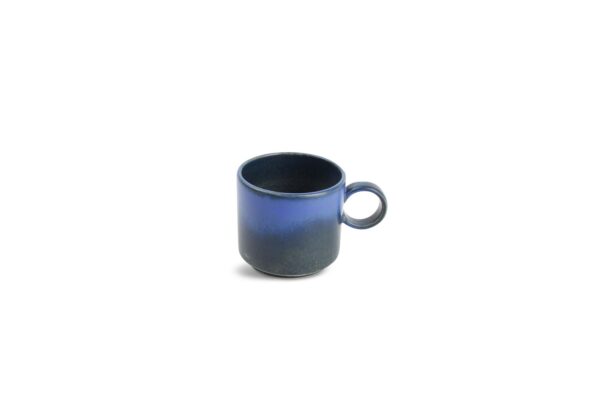 Kop 17cl blue Verso, koffie kopje, coffee, blauw servies