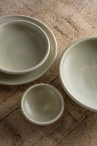 Bowl 25xH6cm green Jade