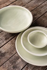 Bowl 25xH6cm green Jade