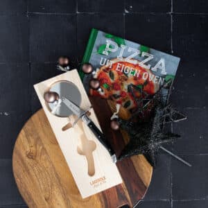 Geschenkpakket Pizza, plank, pizzasnijder, receptenboek