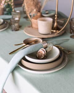 Shop The look – Beige en Muntgroen