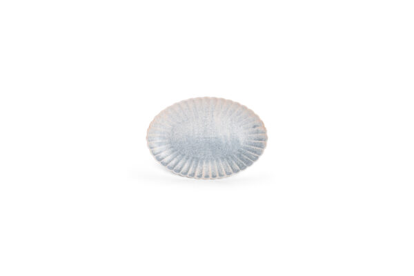 606606#W22-Serveerschaal 26x17cm blue faded Dune