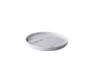 Bord stapelbaar marmer 21 cm