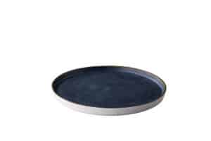 Ocean bord stapelbaar donkerblauw 27,3 cm en 21 cm