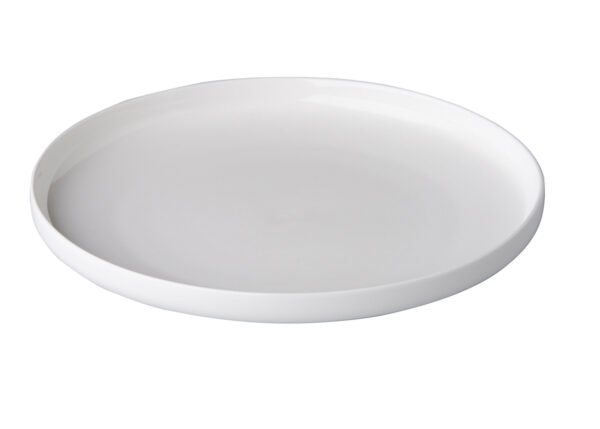 Q Fine China bord met opstaande rand 25,5 cm