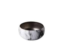RVS kom vintage marble 10 cm 350ml