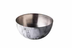 RVS kom vintage marble 25 cm