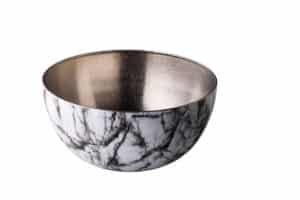 RVS kom vintage marble 30 cm 8L