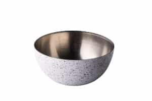 RVS kom vintage speckle 25 cm