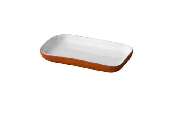 Stoneheart snack tapas bord wit 15 x 8,5 cm