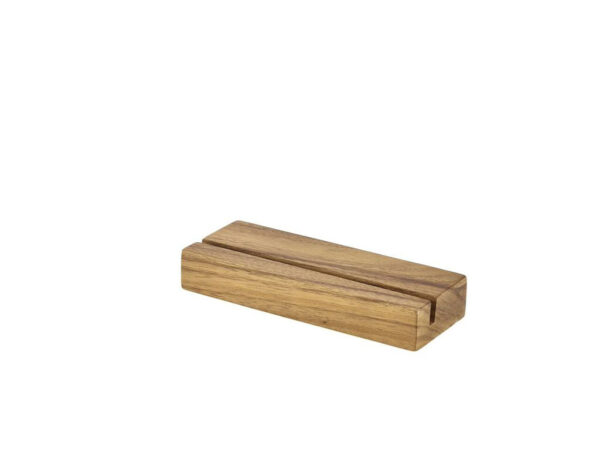 Acacia hout menu houder 20 x 3,2 x 7,5cm