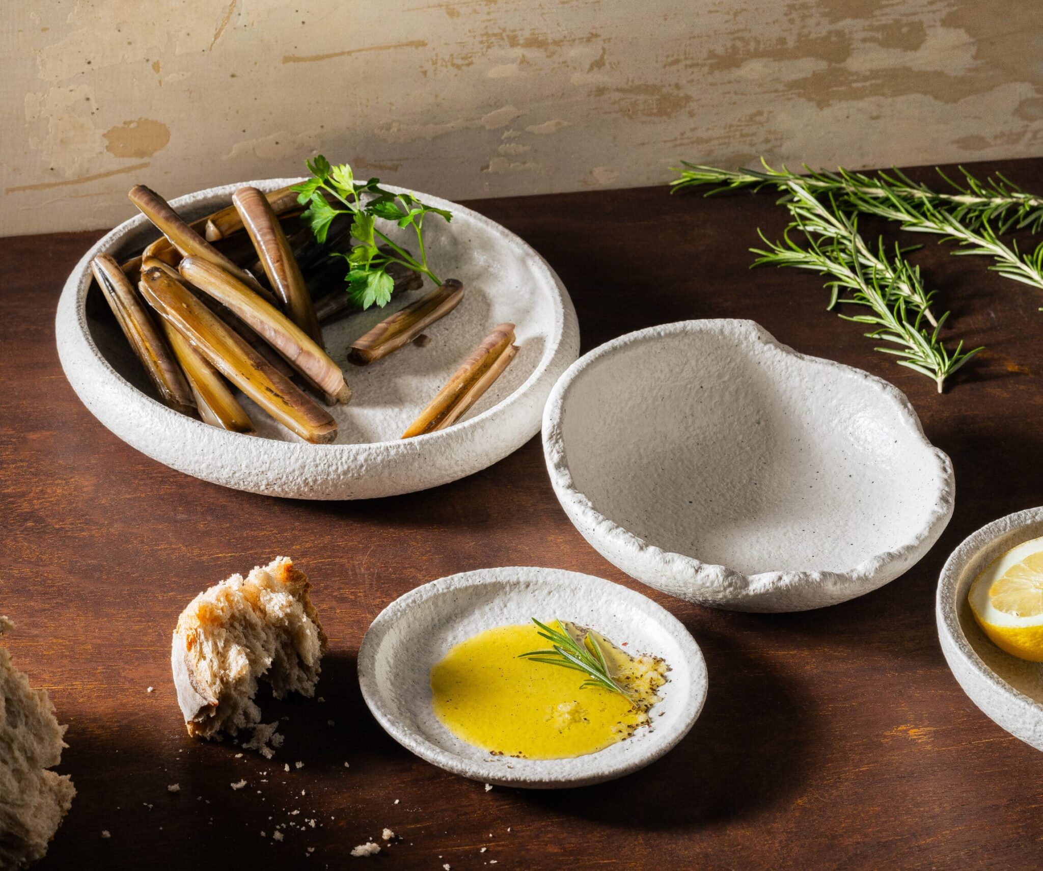 Calca serie, Grieks servies met een matte finish
