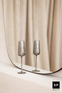 CHAMPAGNEGLAS 24CL SMOKED RAY - SET/4