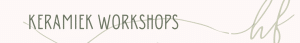 Workshop keramiek , creatieve workshop Hip fabriek