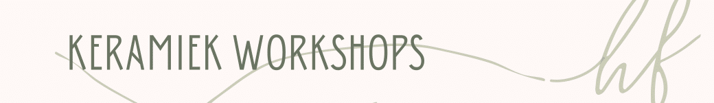 Workshop keramiek , creatieve workshop Hip fabriek