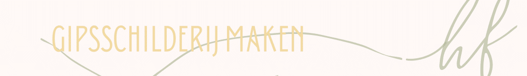 Workshop gipsschilderij , creatieve workshop Hip fabriek