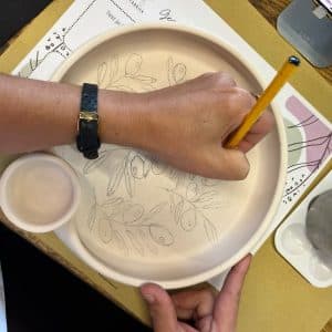 servies beschilderen en kerst high tea... 2 leuke dingen combineren en heerlijk keuvelen met je vriendinnen, collega's of je partner