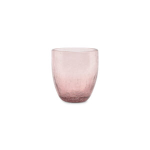 Glas 25cl roze Crackle