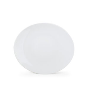 Plat bord 30,5x26cm ovaal wit Appetite