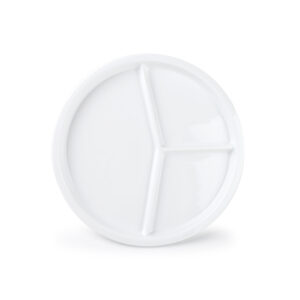 Verdeelbord 22,5cm 3 delen wit Care