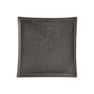Plat bord 27x27cm black Line