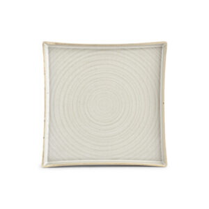 Plat bord 27x27cm grey Line