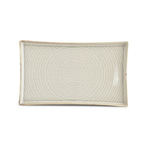 Plat bord 33x20cm grey Line