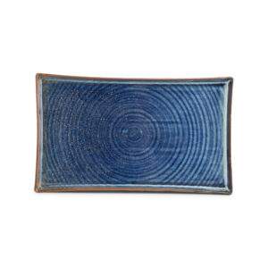 Plat bord 33x20cm blue Line