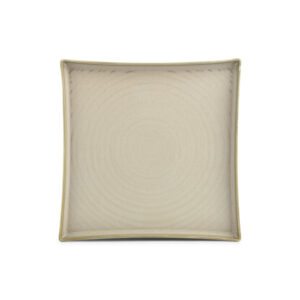 Plat bord 27x27cm green Line