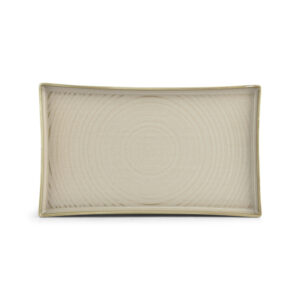 Plat bord 33x20cm green Line