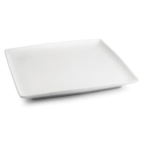 Plat bord 16x16cm wit Squito