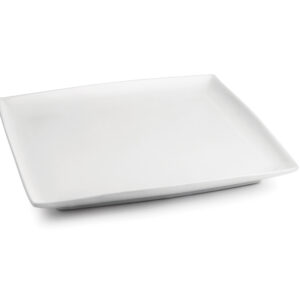 Plat bord 18x18cm wit Squito