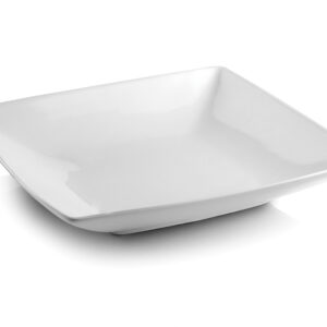 Diep bord 22x22xH4cm wit Squito