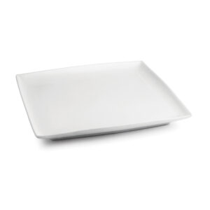 Plat bord 10x10cm wit Squito
