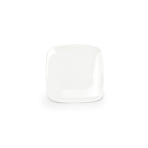 Plat bord 13,5x13,5cm wit Match