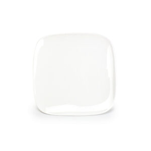 Plat bord 22x22cm wit Match