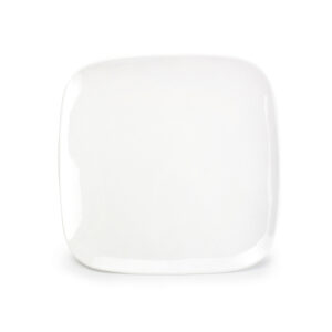 Plat bord 26x26cm wit Match
