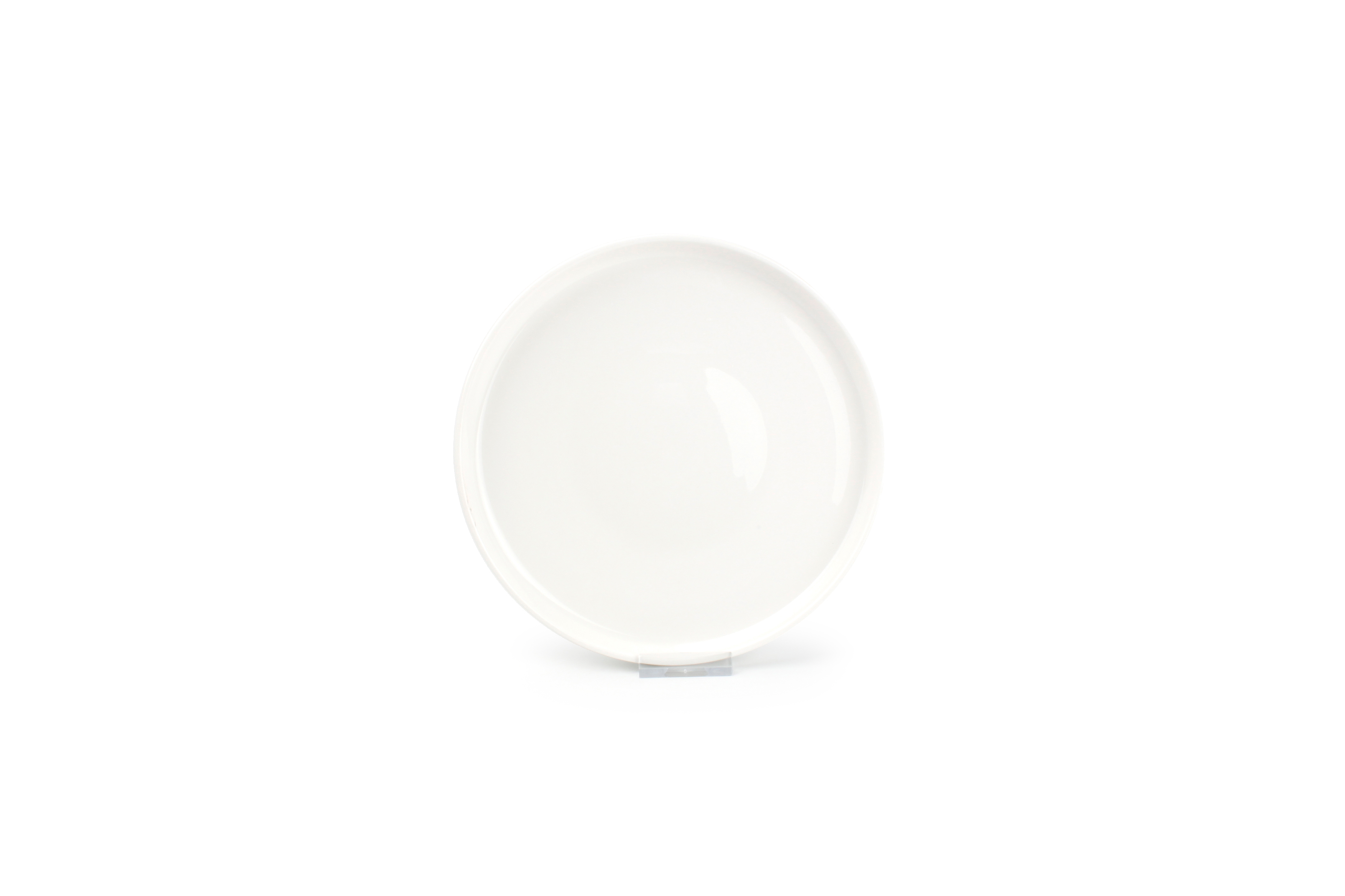 Plat bord 19xH2cm wit Gusto